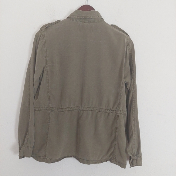 Buckle Daytrip Jacket Green Military Utility Tencel Lightweight Shirt Jacket M. - Picture 8 of 8